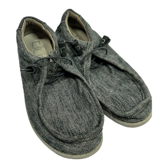 Hey Dude Wally Carbone Woven Slip On Loafer Shoes Men's US 9 EU 42 Gray - Picture 6 of 9